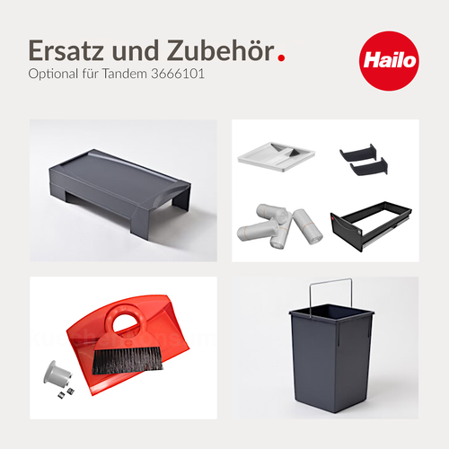 Hailo Abfallsammler 3x 10 Abfalltrennsystem Einbau Mülleimer Abfalleimer 3666131 - Picture 10 of 10