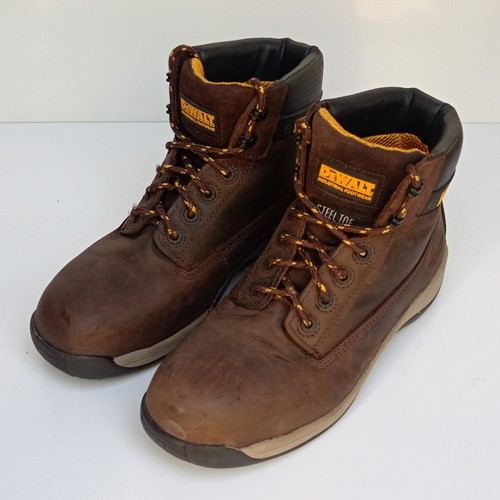π₯ DeWALT Mason DWF60061 Brown Hide Leather Safety Boots Toe Caps - 10 UK 44 UK - Picture 6 of 20