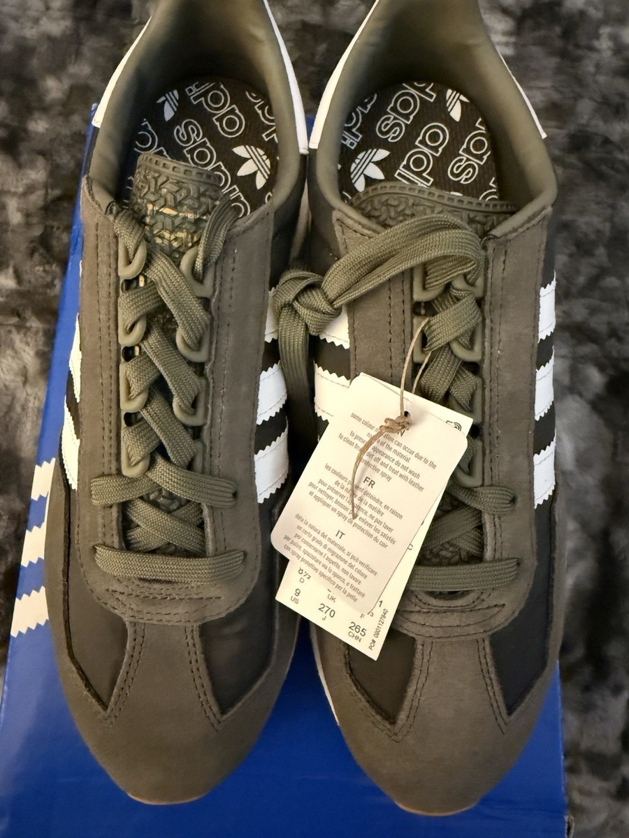 Adidas Retropy E5 Men's Size 9 Olive Green White Gum Sole H03854