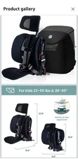 WAYB Pico Travel Car Seat with Carry Bag - Lightweight, Foldable, Forward Facing
