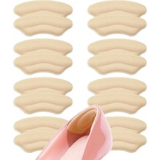 8 Pairs Heel Pads for Shoes, Adhesive Heel Grips for Womens Men, Shoe Filler ...