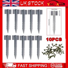 10x Fence Support Stakes Ground Spikes Heavy Duty Fence Post Anchor Repair Kit