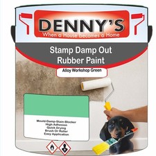 Dennys Waterpoof Stamp Out Damp Paint - Alloy Workshop Green