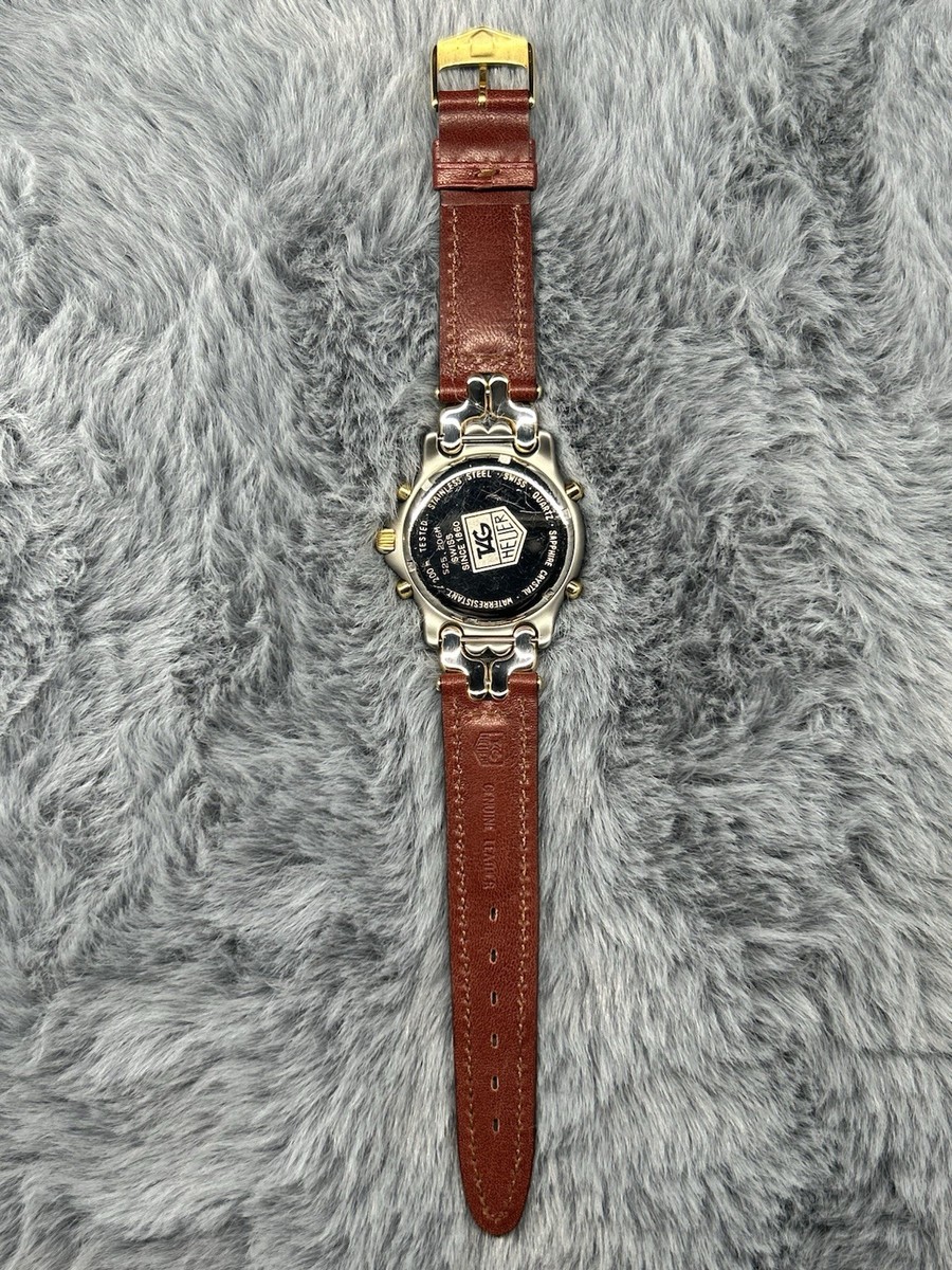 Men's 39mm TAG Heuer SEL S25.206M Ayrton Senna New Leather Strap S