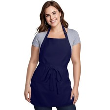 Kitchen Cooking Apron for Men Women, Work Apron with 3 Pockets for Waitress W...