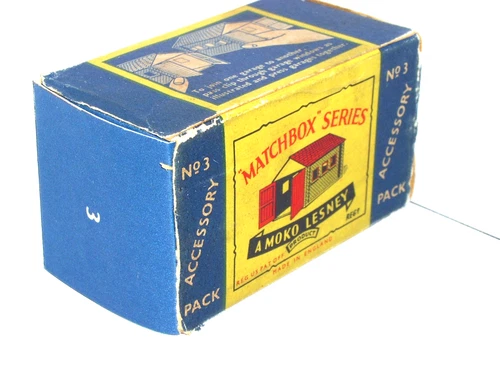 Reconstructed Accessory Pack B Box for Moko Matchbox Lesney A-3-A Lock up Garage