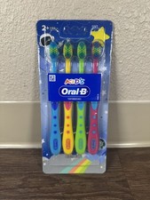 Kids Soft Bristle Toothbrushes Oral-B Multi-Color Toothbrushes 4 Pack
