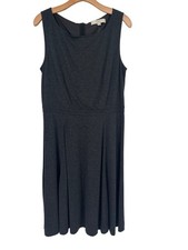 Ann Taylor Loft Womens dress gray size 12 Knit Flare Business Casual new $69