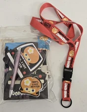 Vintage 2004 Oopsy Daisy Oops Busted Diary Set & Lanyard Keychain Cosmic Debris
