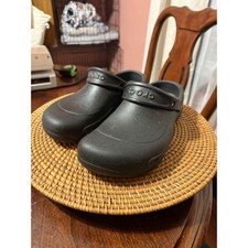 Crocs Bistro Clogs Black Slip Resistant Work Shoes Mens 7 Womens 9 10075