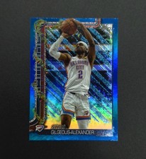 2025 Topps Holiday Shai Gilgeous-Alexander #H90 Holiday Metallic Blue Glitter
