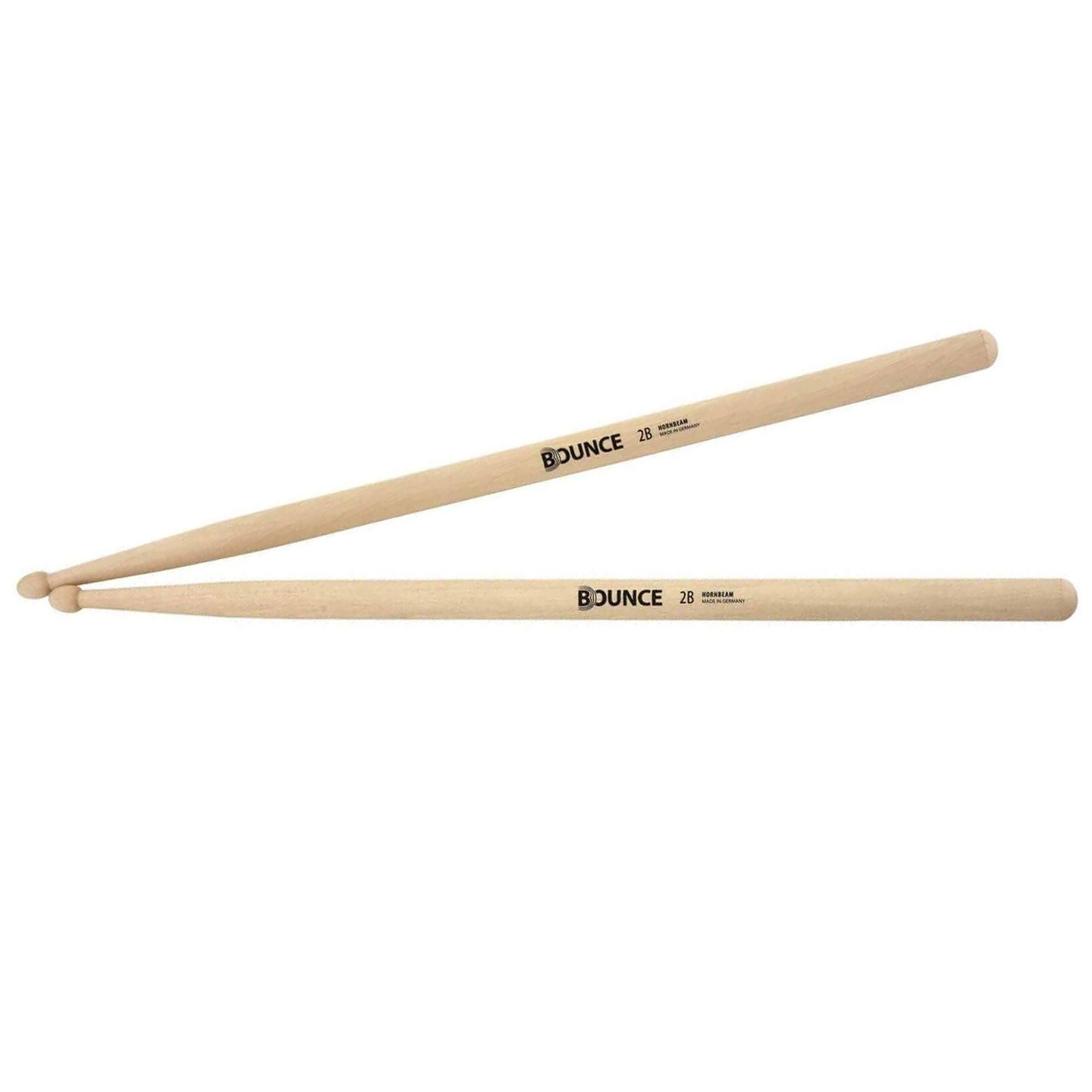 Барабанные палочки Bounce Hornbeam 2B с деревянным наконечником Schlagzeug NEU