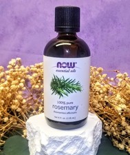 NOW Rosemary Essential Oil for Aromatherapy/Diffusers/Burners/Body/Hair Care 4oz