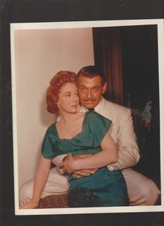 8X10 COLOR PHOTO OF CLOSE UP SUSAN HAYWARD AND CLARK GABLE
