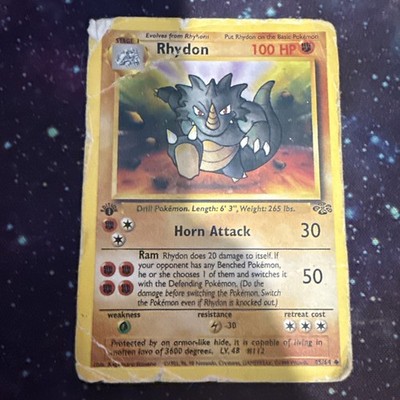 first edition rhydon pokemon card Rhydon - Jungle