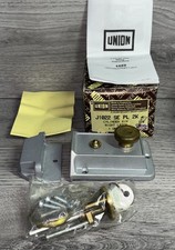 Union J1022 SE PL Night Latch Door Lock With Cylinder RIM & 2 Key
