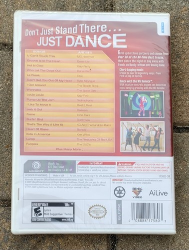 Just Dance (Nintendo Wii, 2009) New Sealed - Picture 2 of 3