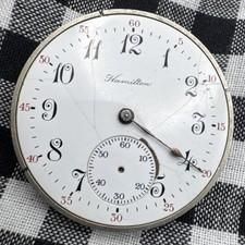 Vintage Men’s Hamilton 910 Mechanical Pocket Watch Mvmt Dial For Repairs 467
