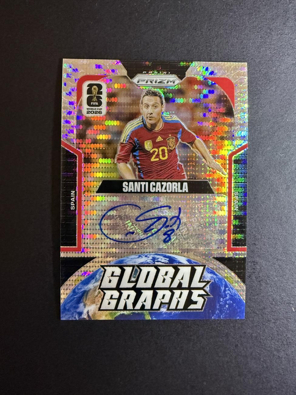 2026 Prizm World Cup SPAIN 2 Card AUTO Lot SANTI CAZORLA HIERRO view 4