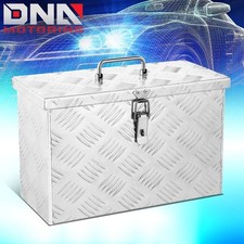 16 Silver Aluminum Truck Pickup Trailer Rv Tool Box Storage W Fixed Top Handle