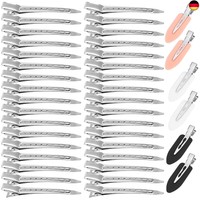 40 StüCk Haarspangen FüR Damen, Entenschnabel Haarklammern Aus Metall, 34 StüCk