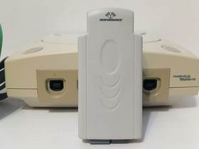 Sega Dreamcast HKT-3020 Home System + Clear Green Ctrl, Tremor Pak, Game & Cords