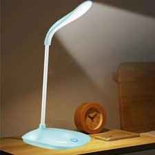 14LED Flexible Touch Desk Light Bedside Reading Lamp Dimmable USB Rechargeable