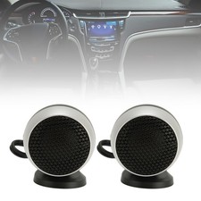 2Pcs Car Tweeters 150W Clear Smoothing Compact Design Metallic Aluminium Ca Fit