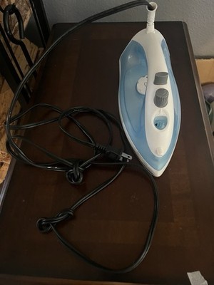 Rival Corded Steam Iron Adjustable Steam Blue/White Aluminum Soleplate