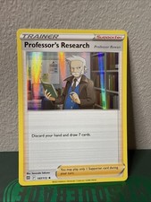 Pokémon TCG PROFESSOR'S RESEARCH ROWAN 147/172 HOLO RARE Brilliant Stars 2022 NM