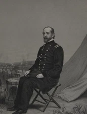 Civil War General George Meade Antique Engraving United States Original 1864