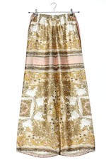 7 SINS Baggy Pants Damen Hose Gr. DE 36 goldfarben-pink-wollweiß Casual-Look