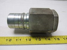 Parker H12-63 Steel 1-1/2" Body Poppet Valve Shut off 1"NPTF Quick Coupling Male