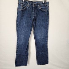 VINTAGE Levis 517 Jeans Mens 36x34 Blue Orange Tab Bootcut Cowboy Whisker 90s 96
