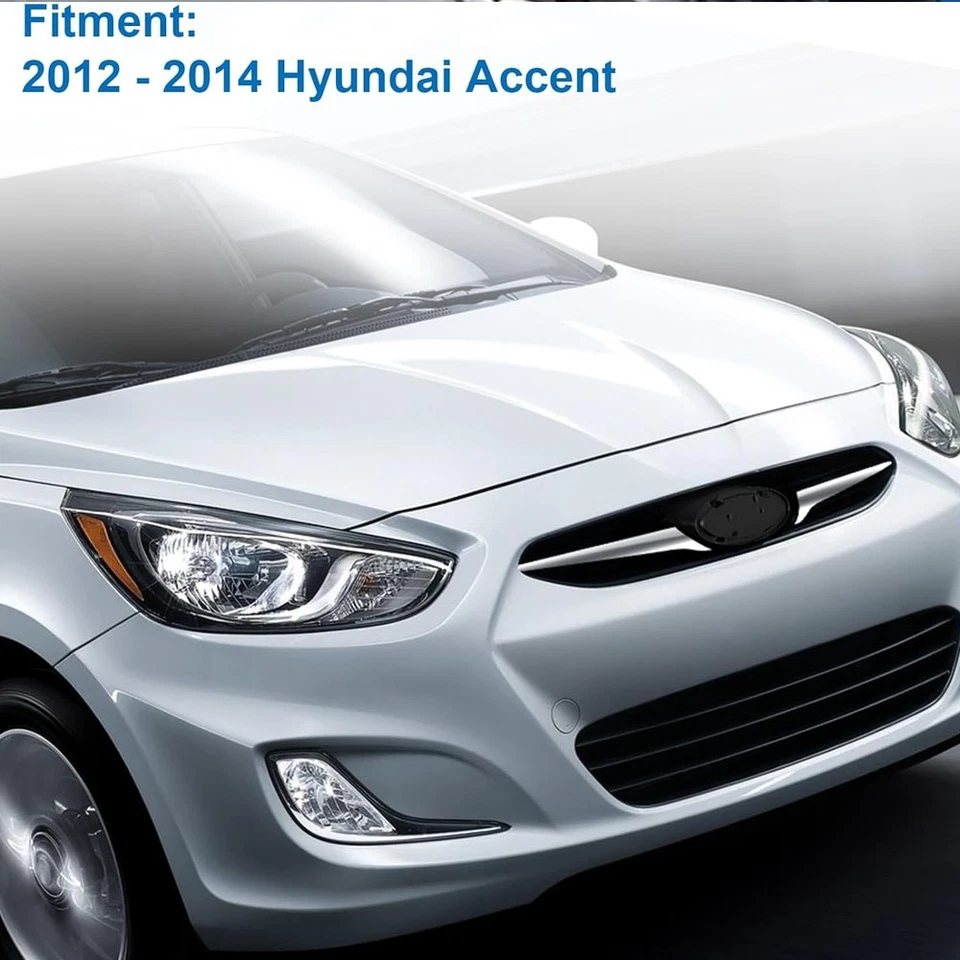 Nuevo parachoques delantero para Hyundai Accent 2014-2017 parrilla inferior superior bisel antiniebla Foto 2 de 4