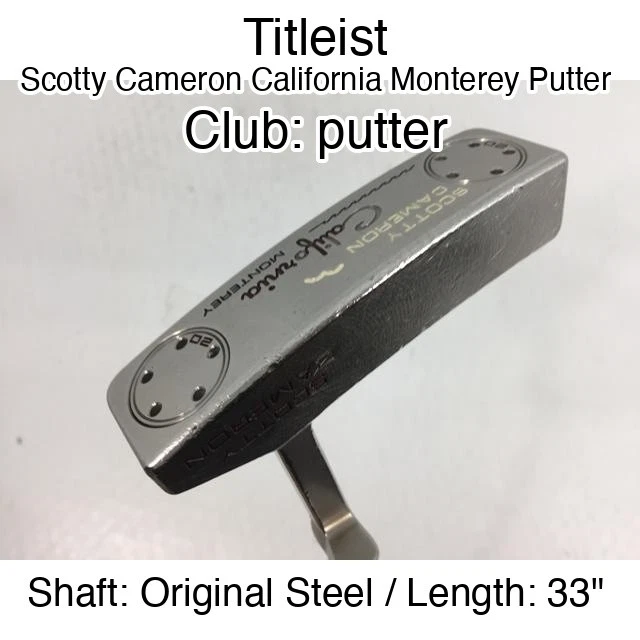 Scotty Cameron Monterey Golf Clubs for sale | eBay