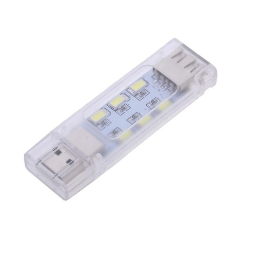 Portable Mini USB Powered LED Light Bar 12 LEDs Night Lamp Support Data Sync - Afbeelding 2 van 6