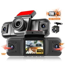 Auto Dashcam 2-Zoll 1080P DashCam 4 Kanal & WLAN Full HD Nachtsicht 360° Kamera