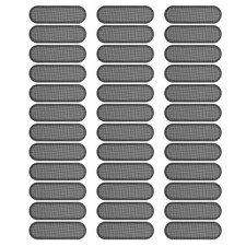40 Pcs 0.87"x0.28" Phone Dustproof Net Sticker Phone Speaker Cover Black