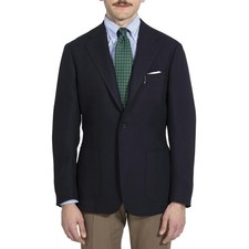 The Armoury By Ring Jacket Wool Navy balloon ...