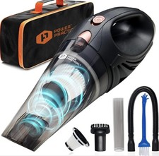 Power Practical Handheld Cordless Car Vacuum Cleaner Strong Suction Black