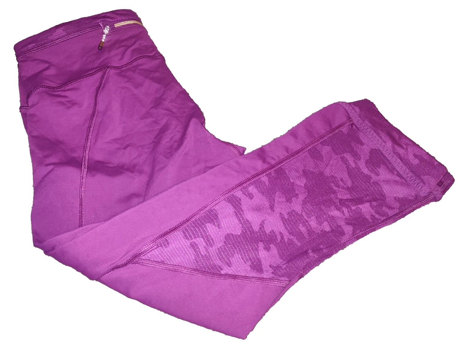 Women’s Purple Athletic Camouflage Detail Leggings Size Small BG18