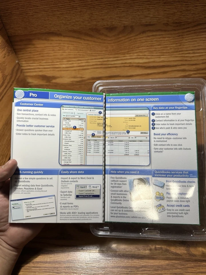 Intuit Quickbooks Pro 2007 Small Business Financial Software Win 2000/XP/Vista - Image 4 of 4