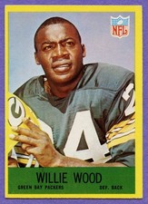 1967 Philadelphia Willie Wood #83 Packers EX-MT