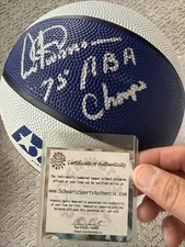 Artis Gilmore Signed ABA Basketball 75’ Autograph Schwartz Sports Authentic COA