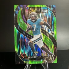 2024 Panini Select Brian Thomas Jr. Premier Neon Green Prizm Shock /499 Jags