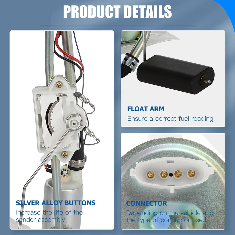 Montaje de módulo de bomba de combustible eléctrica para Ford Bronco II 1988-1986 2,9 L Foto 2 de 4