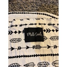 Milk Snob 5-in-1 Multi-Use Nursing Car Seat Cover Black White Arrow Feather
