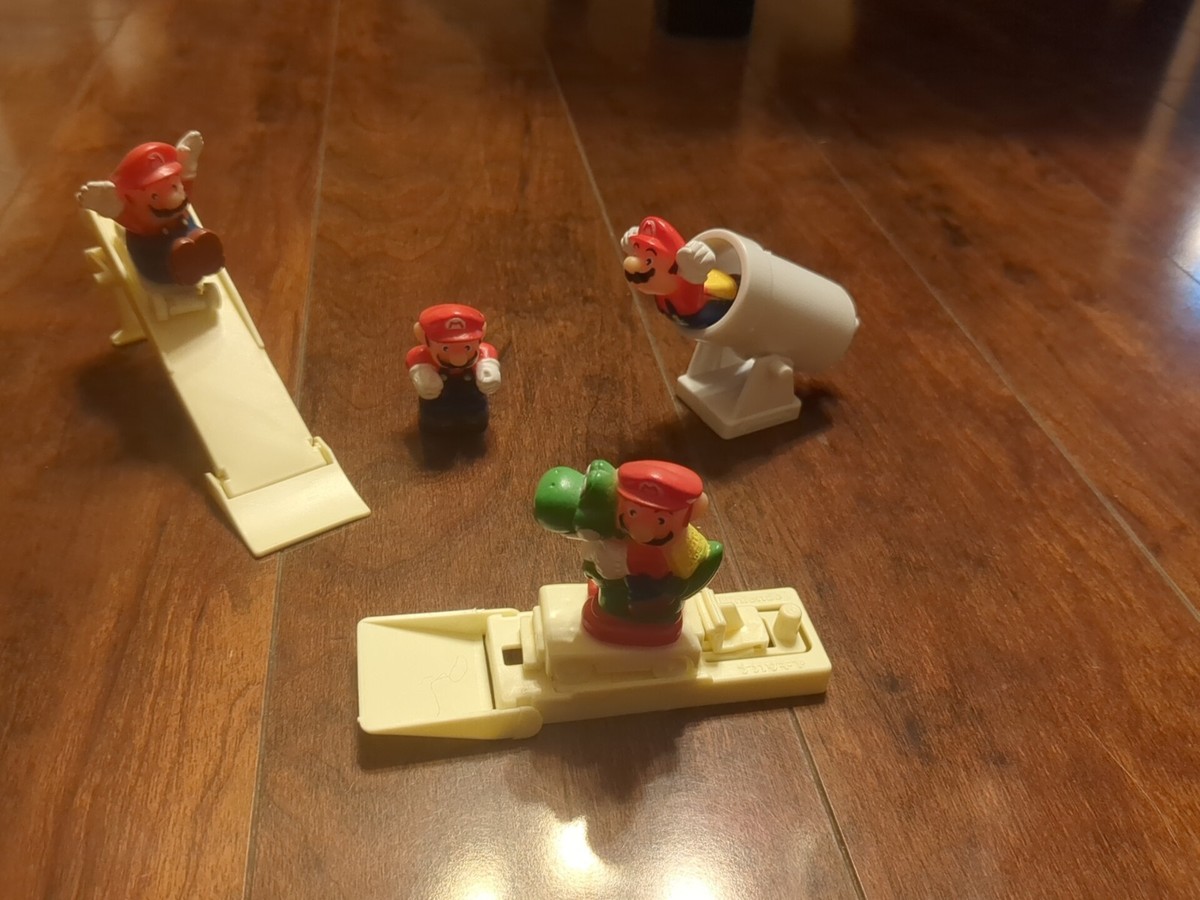 1990 Super Mario World Figure Set Candy Toy Japan Bandai Promo