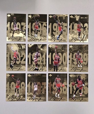 1998 Upper Deck Gatorade Michael Jordan Gold 12 Jumbo Card